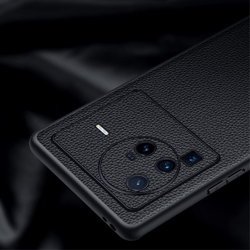 Case Vivo X80 Pro Murtumaton Puhelinkuoret Aito Rakeinen Nahka