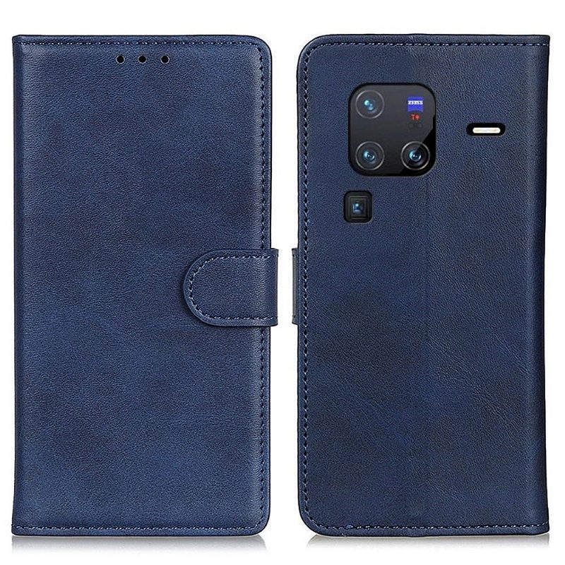 Flip Case Vivo X80 Pro Hemming Marius Matte Leather Effect