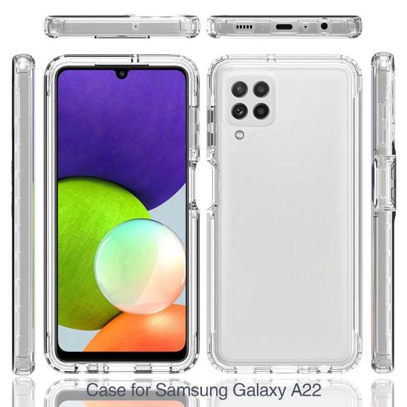 Case Samsung Galaxy A22 4G Kirkas Iskunkestävä Puskuri