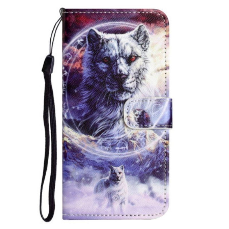 Kotelot OnePlus 10T 5G Suojaketju Kuori Lanyard Wolf