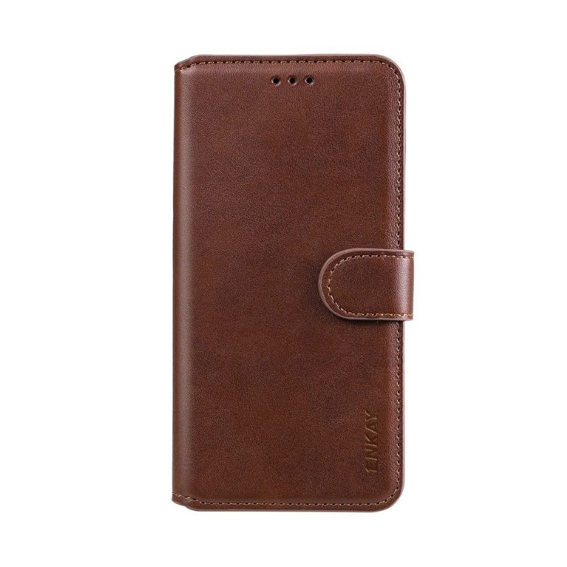 Kotelot Samsung Galaxy A31 Alkuperäinen Enkay Leather Effect -korttikotelo