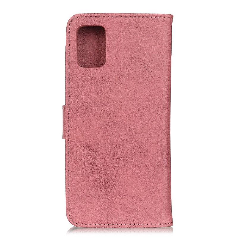 Nahkakotelo Samsung Galaxy A31 Murtumaton Puhelinkuoret Khazneh Leather Effect -korttikotelo - Vaaleanpunainen