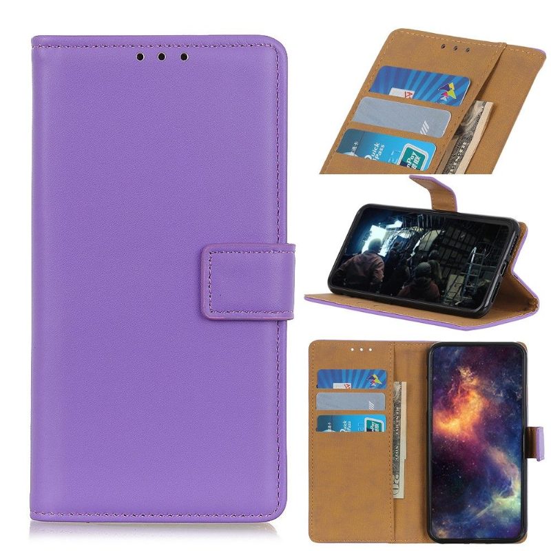 Nahkakuori Samsung Galaxy A31 Basic Faux Leather - Violetti