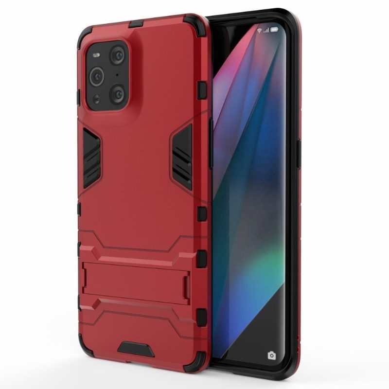 Kuori Oppo Find X3 Pro Hemming Cool Guard Integroidulla Jalustalla