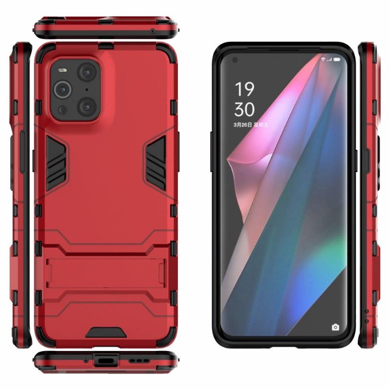 Kuori Oppo Find X3 Pro Hemming Cool Guard Integroidulla Jalustalla