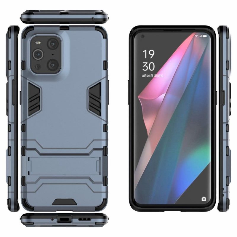 Kuori Oppo Find X3 Pro Hemming Cool Guard Integroidulla Jalustalla