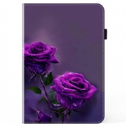 Kotelot iPad Pro 13 (2024) Purppurat Ruusut Suojakuori