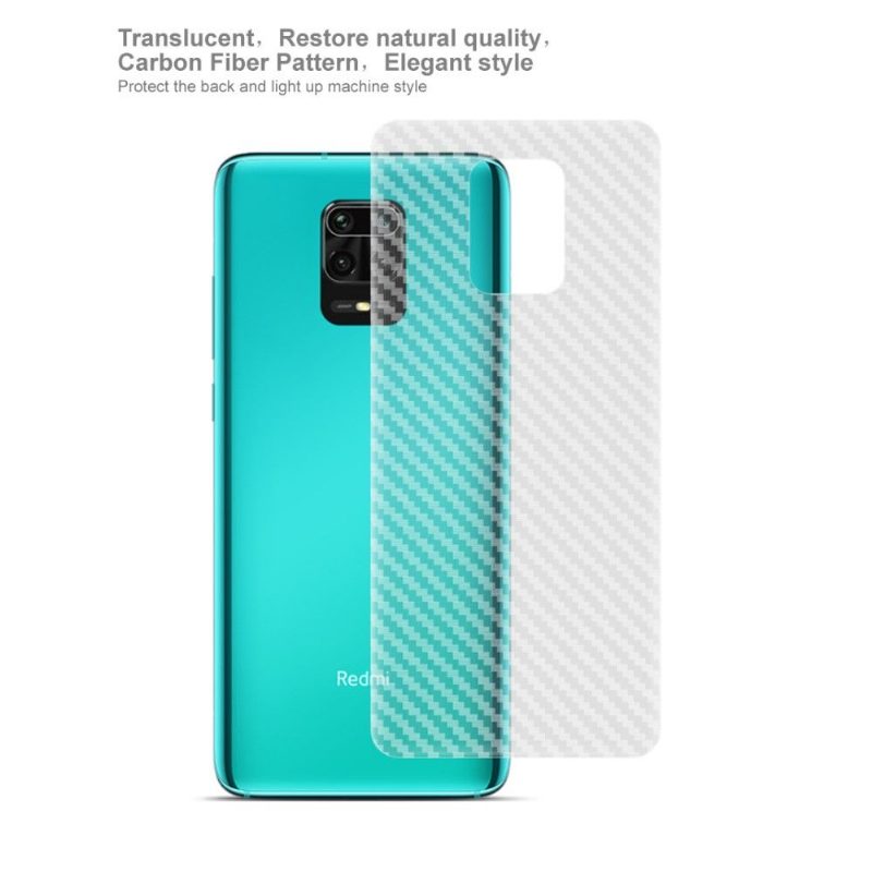 Carbon Takakalvot Xiaomi Redmi Note 9 Prolle (2 Kpl)