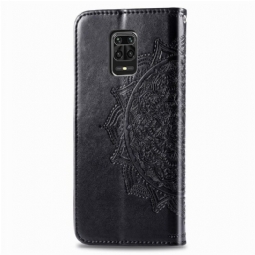 Nahkakotelo Xiaomi Redmi Note 9S / Redmi Note 9 Pro Murtumaton Puhelinkuoret Mandala-korttikotelo