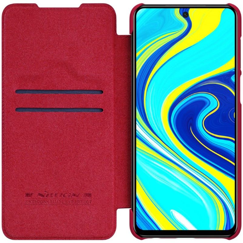 Nahkakotelo Xiaomi Redmi Note 9S / Redmi Note 9 Pro Murtumaton Puhelinkuoret Nillkin Qin