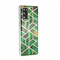 Case Samsung Galaxy Note 20 Murtumaton Puhelinkuoret Emerald Geometry