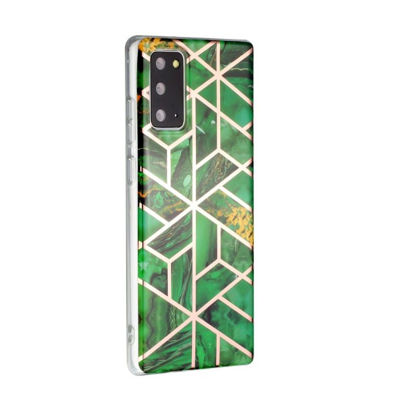 Case Samsung Galaxy Note 20 Murtumaton Puhelinkuoret Emerald Geometry