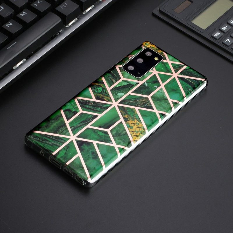 Case Samsung Galaxy Note 20 Murtumaton Puhelinkuoret Emerald Geometry