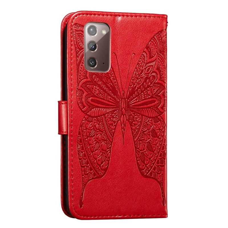 Kotelot Samsung Galaxy Note 20 Butterfly Relief