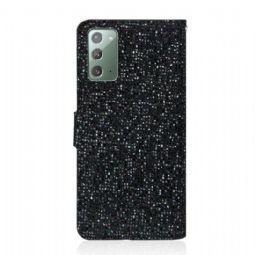 Kotelot Samsung Galaxy Note 20 Suojakuori Glitter-korttikotelo