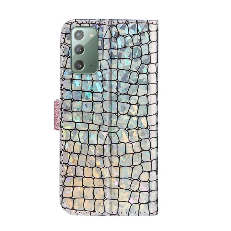 Kuoret Samsung Galaxy Note 20 Suojakuori Glamour Croc -efekti