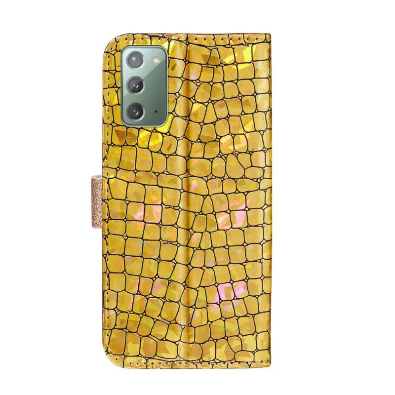 Kuoret Samsung Galaxy Note 20 Suojakuori Glamour Croc -efekti