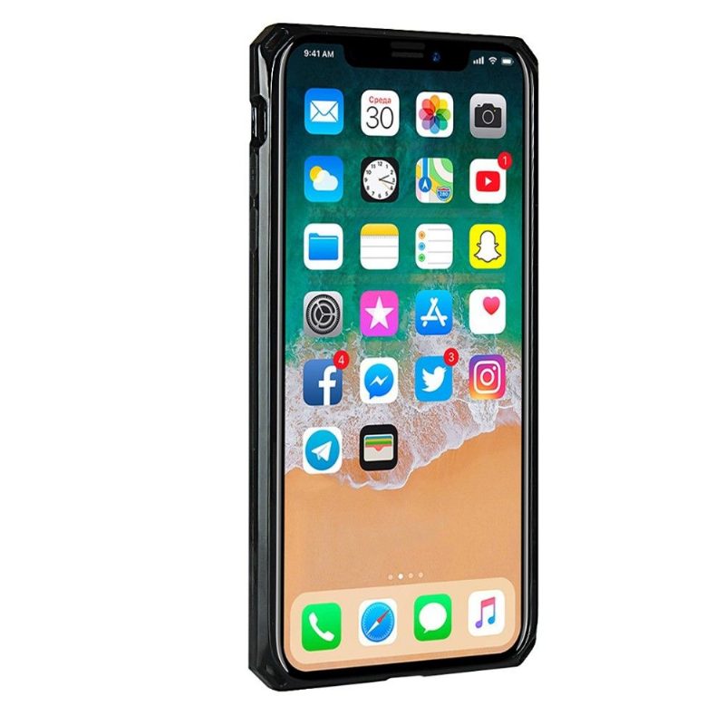 Case iPhone X / XS Murtumaton Puhelinkuoret Nahkainen Korttikotelo