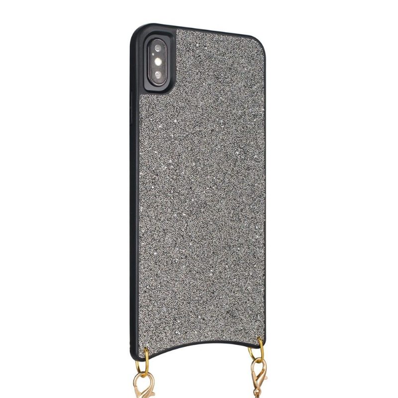 Case iPhone X / XS Paljetteja Johtokaulakorulla