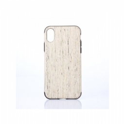 Case iPhone X / XS Premium Wood Effect - Valkoinen