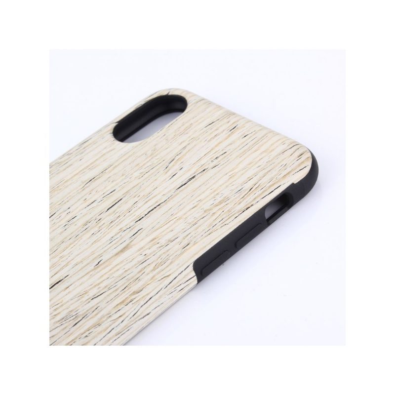 Case iPhone X / XS Premium Wood Effect - Valkoinen