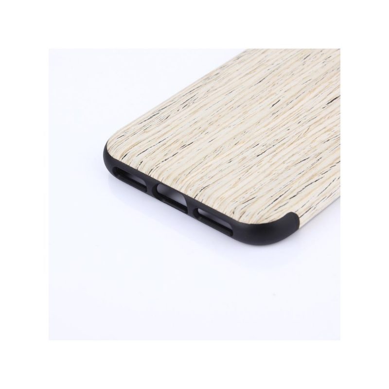 Case iPhone X / XS Premium Wood Effect - Valkoinen