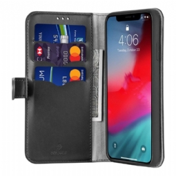 Flip Case iPhone X / XS Hemming Kado-sarjan Keinonahkaa