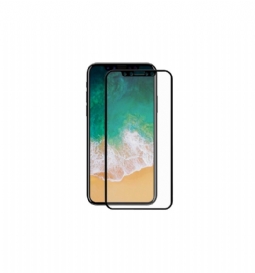 iPhone X / Xs Täysikokoinen Karkaistu Lasi Näytönsuoja - Musta