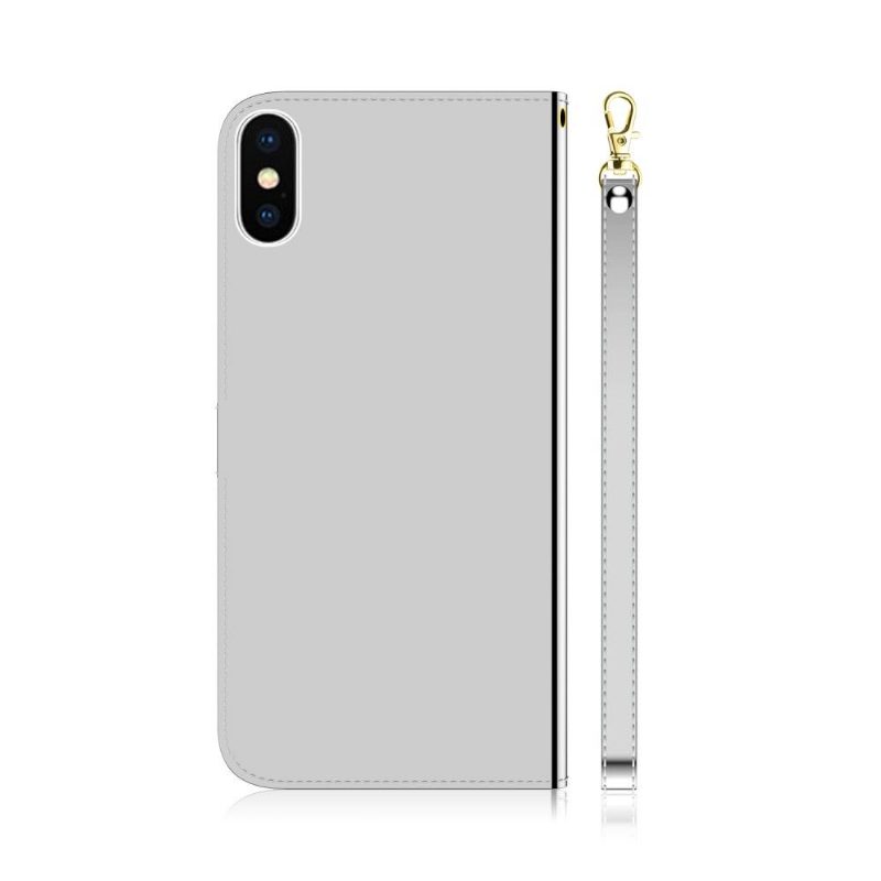 Kotelot iPhone X / XS Keinonahkainen Peiliefekti