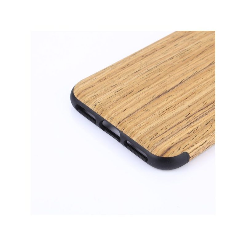 Kuori iPhone X / XS Alkuperäinen Premium Wood Effect - Vaaleanruskea