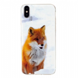 Kuori iPhone X / XS Fluoresoiva Red Fox