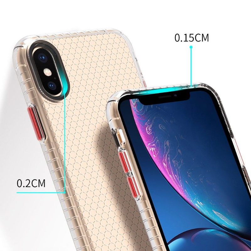 Kuori iPhone X / XS Silicone Honeycomb