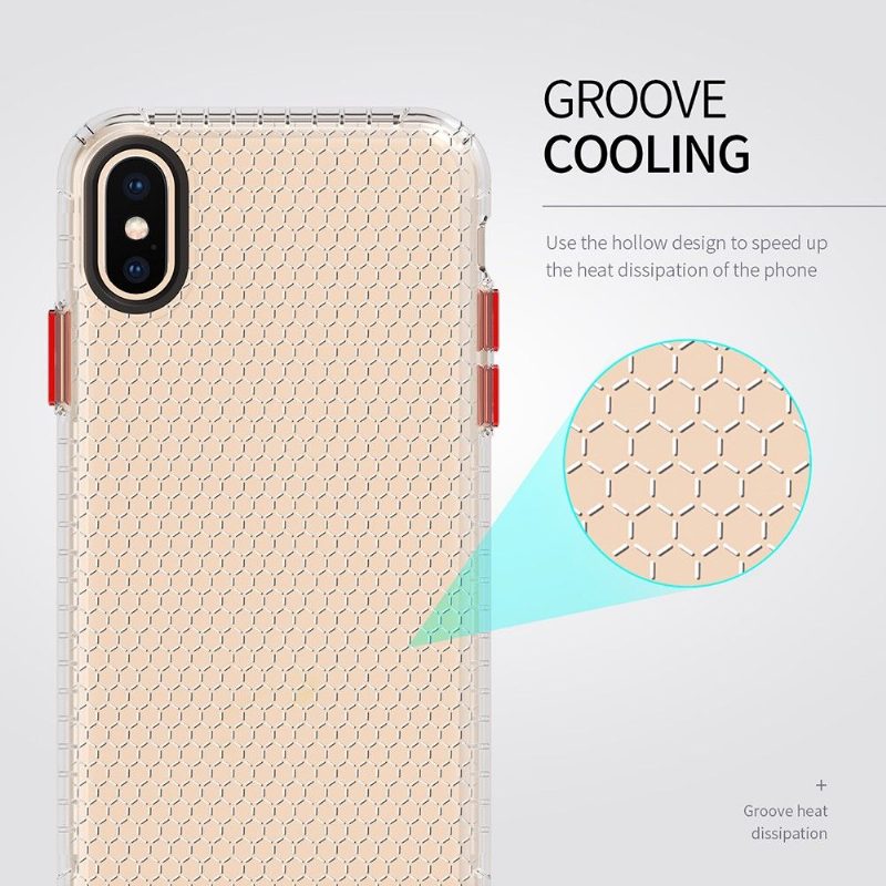 Kuori iPhone X / XS Silicone Honeycomb