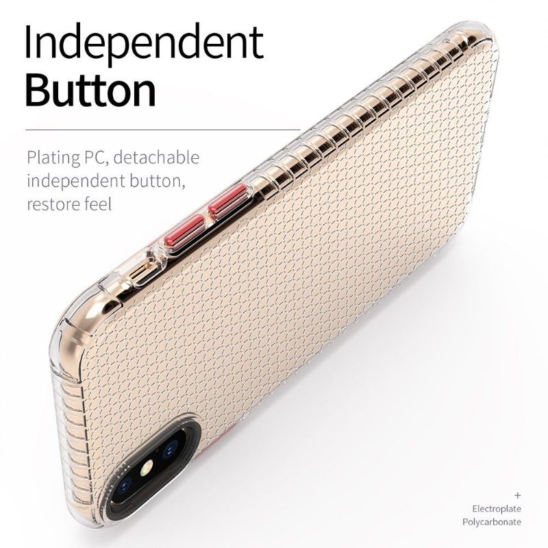 Kuori iPhone X / XS Silicone Honeycomb