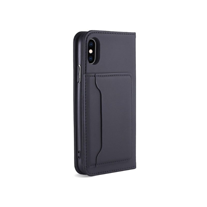 Nahkakuori iPhone X / XS Hemming Kotelot Flip Soft Touch