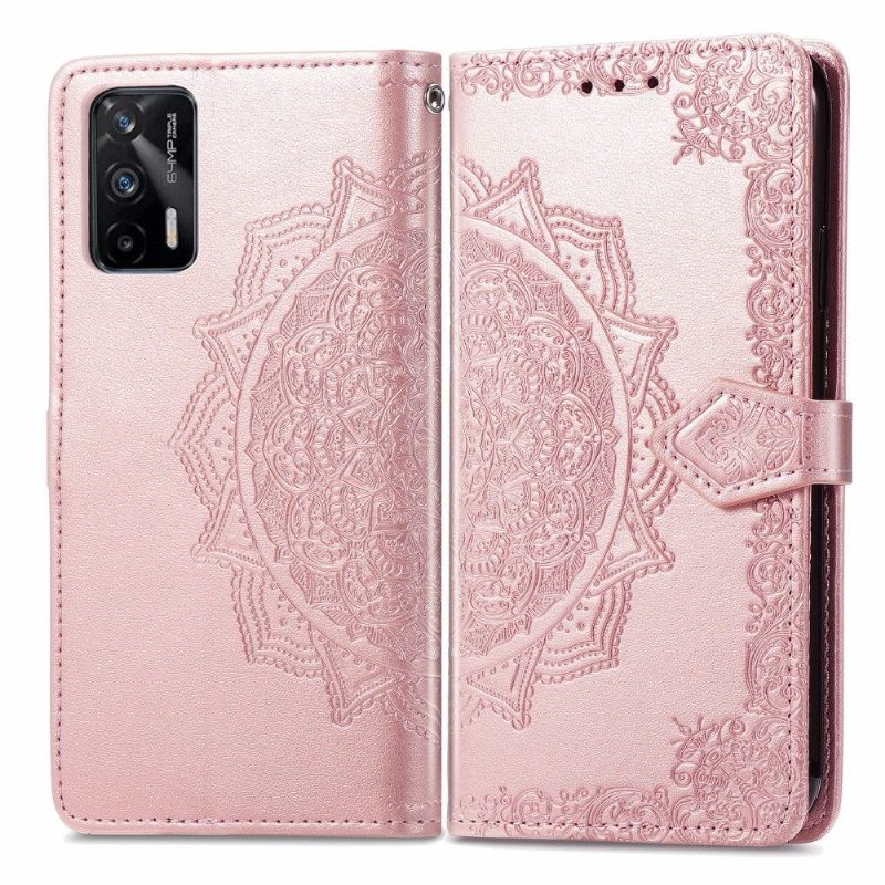 Kotelot Realme GT 5G Mandala Relief Faux Leather Retro