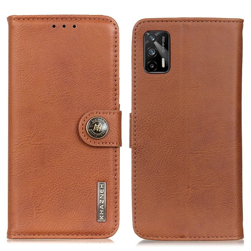 Nahkakotelo Realme GT 5G Khazneh Leather Effect -korttikotelo