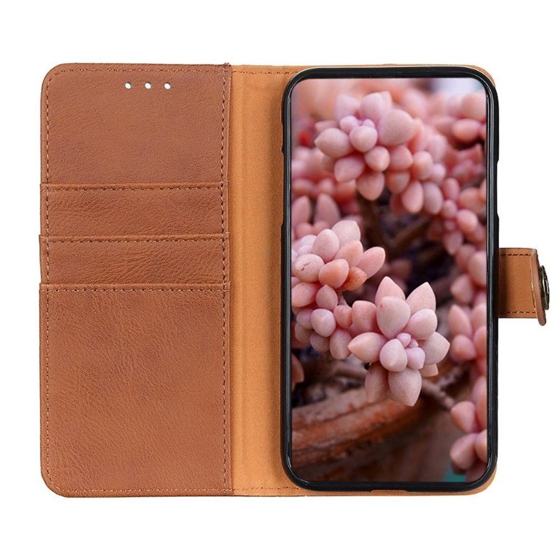 Nahkakotelo Realme GT 5G Khazneh Leather Effect -korttikotelo