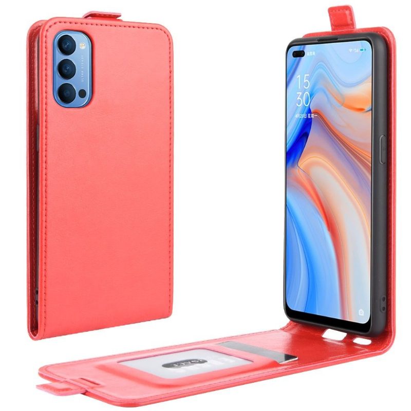 Kotelot Oppo Reno 4 5G Keinonahka Pystysuora