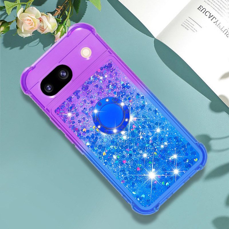 Kuori Google Pixel 8a Glitter Gradient -tukirengas