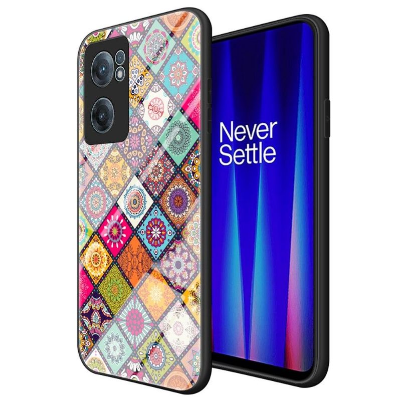 Kuori OnePlus Nord CE 2 5G Kaleidoscope Mandala Jalustalla