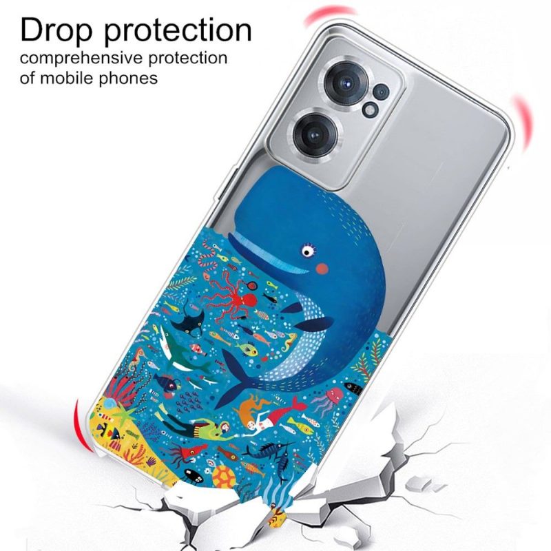 Kuori OnePlus Nord CE 2 5G Suojakuori Illustration Whale