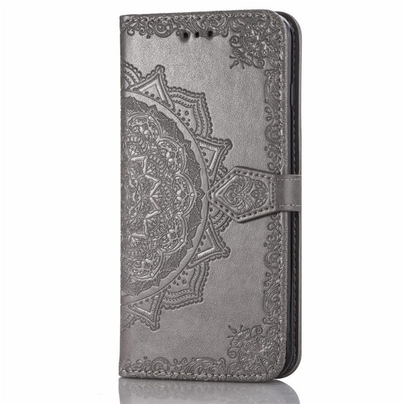 Kotelot Samsung Galaxy S10e Mandala Relief Faux Leather