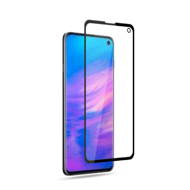 Samsung Galaxy S10E - Täysikokoinen Karkaistu Lasi Näytönsuoja - Musta