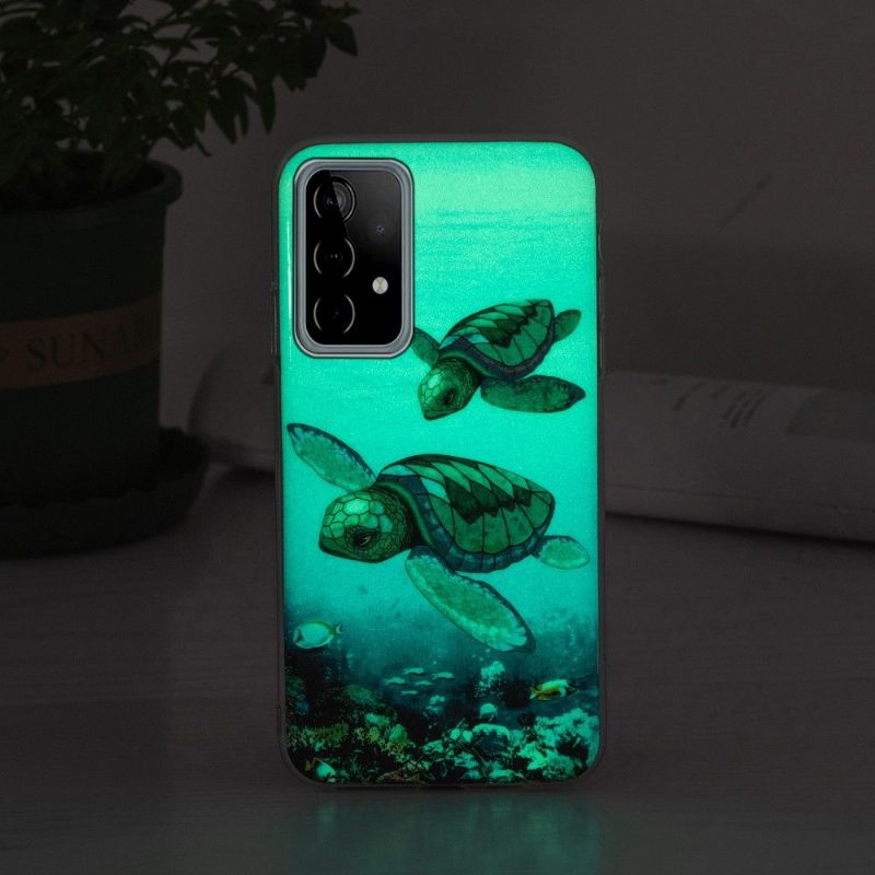 Case Samsung Galaxy A52 5G / A52 4G / A52s 5G Murtumaton Puhelinkuoret Fluoresoivat Kilpikonnat