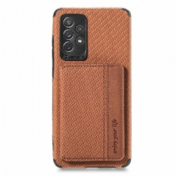 Kuori Samsung Galaxy A52 5G / A52 4G / A52s 5G Hemming Carbon Fiber -korttipidike