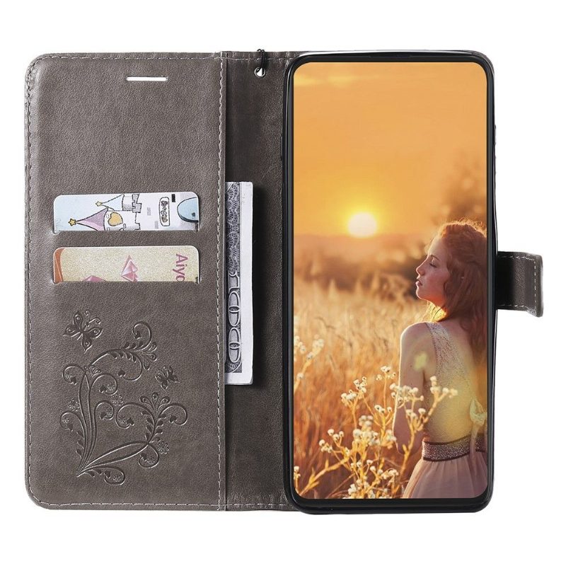 Flip Case Google Pixel 6 Pro Hemming Butterflies -toimintotuki