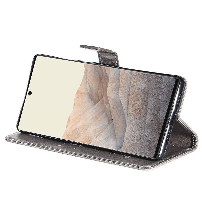 Flip Case Google Pixel 6 Pro Hemming Butterflies -toimintotuki