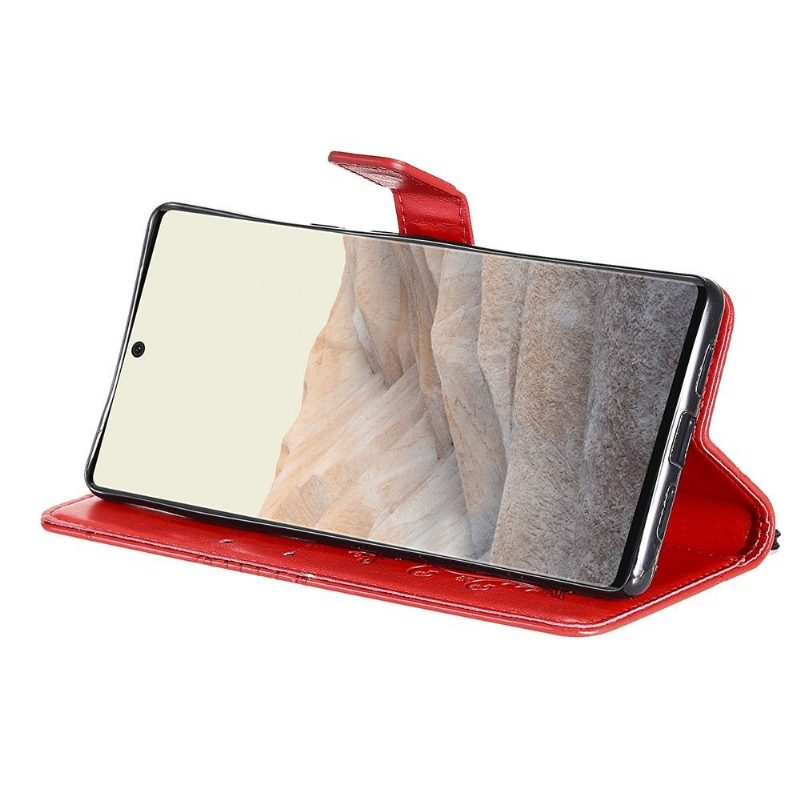 Flip Case Google Pixel 6 Pro Hemming Butterflies -toimintotuki