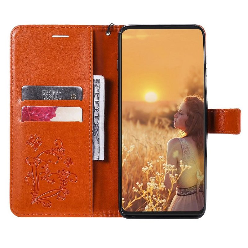 Flip Case Google Pixel 6 Pro Hemming Butterflies -toimintotuki